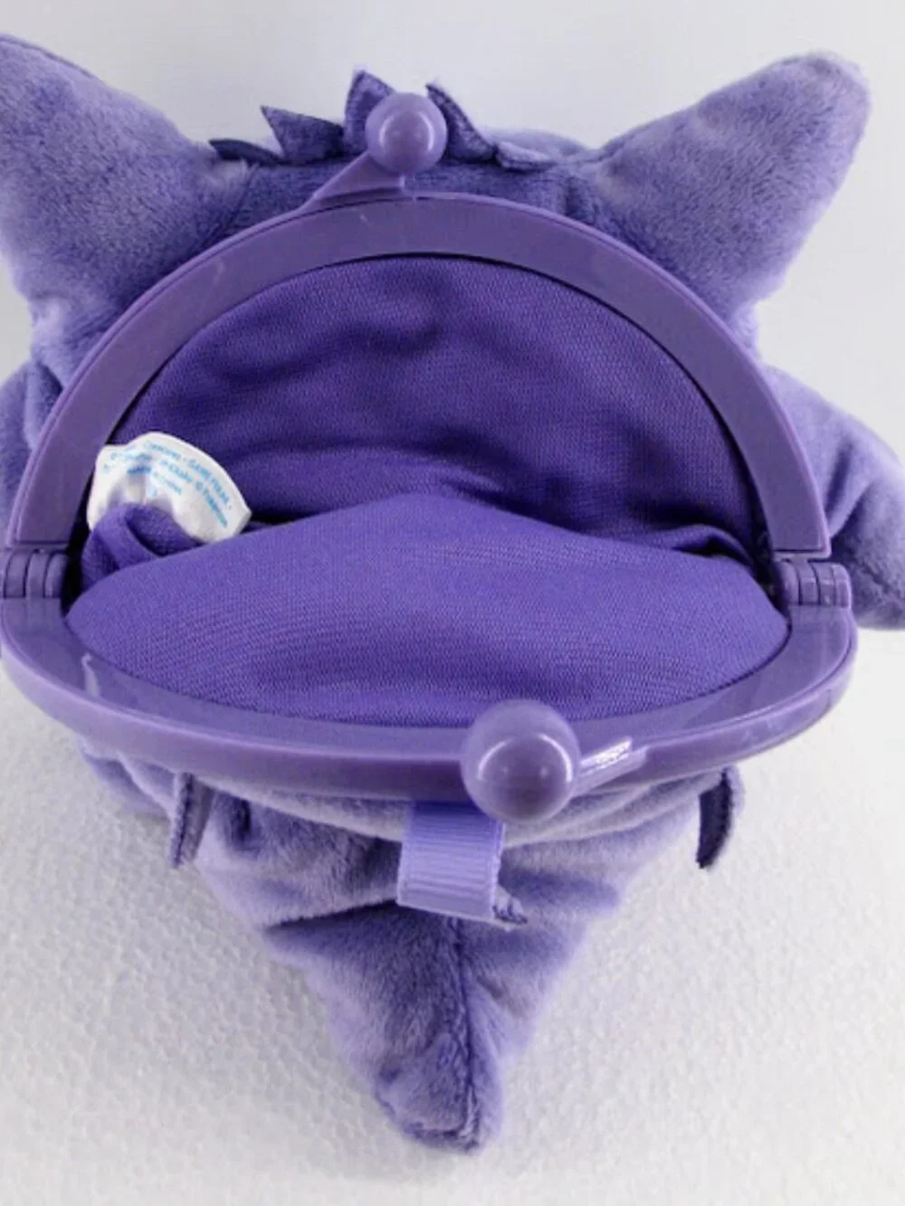 Pokémon Gengar Gamaguchi Plush Purse with Clasp Purple Pocket Monster No Cord